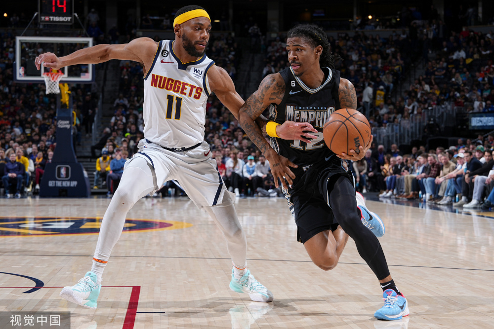  莫兰特暴扣集锦灰熊掀翻西部第一掘金